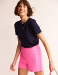 Double Cloth Shorts-Sangria Sunset