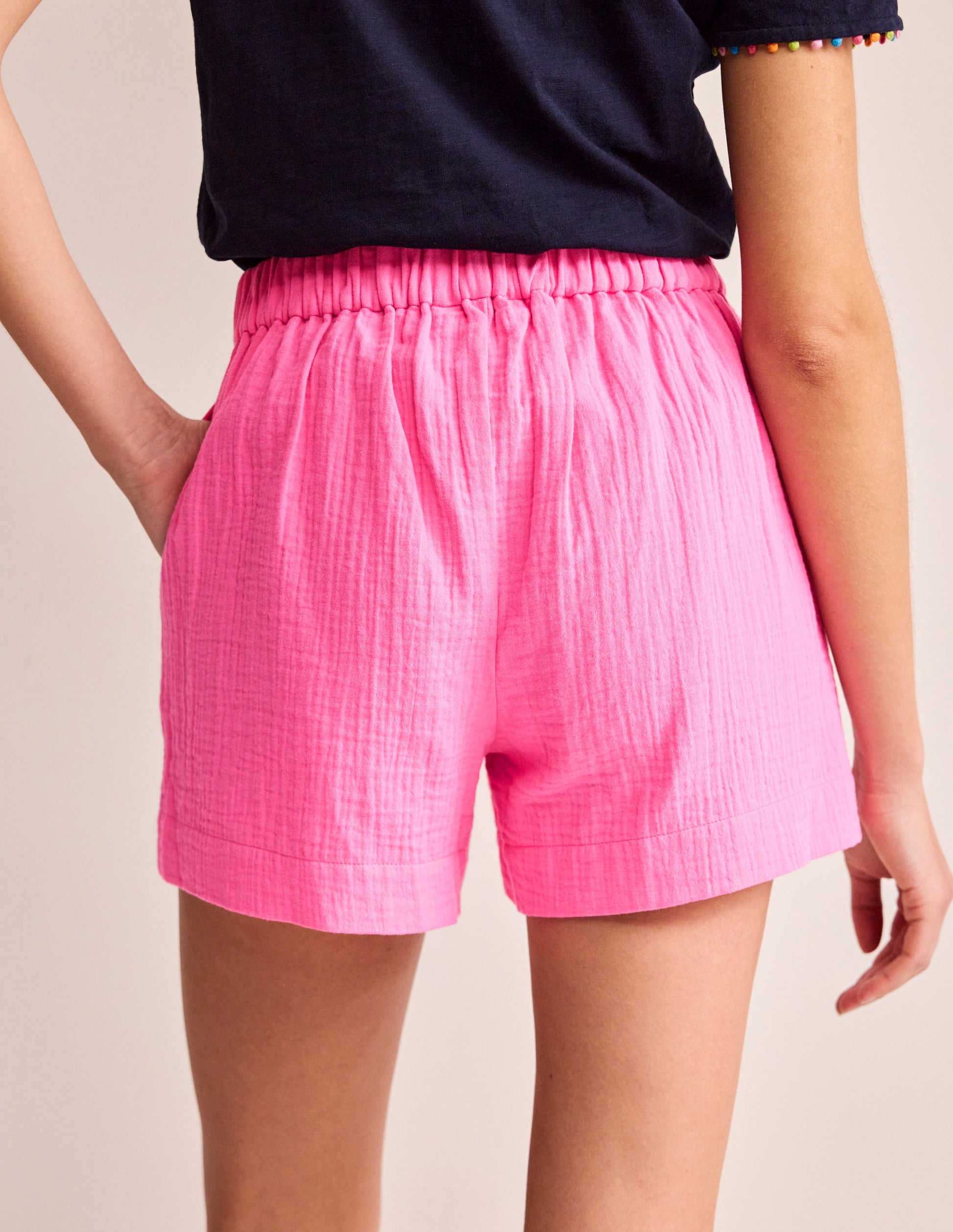 Double Cloth Shorts-Sangria Sunset-3
