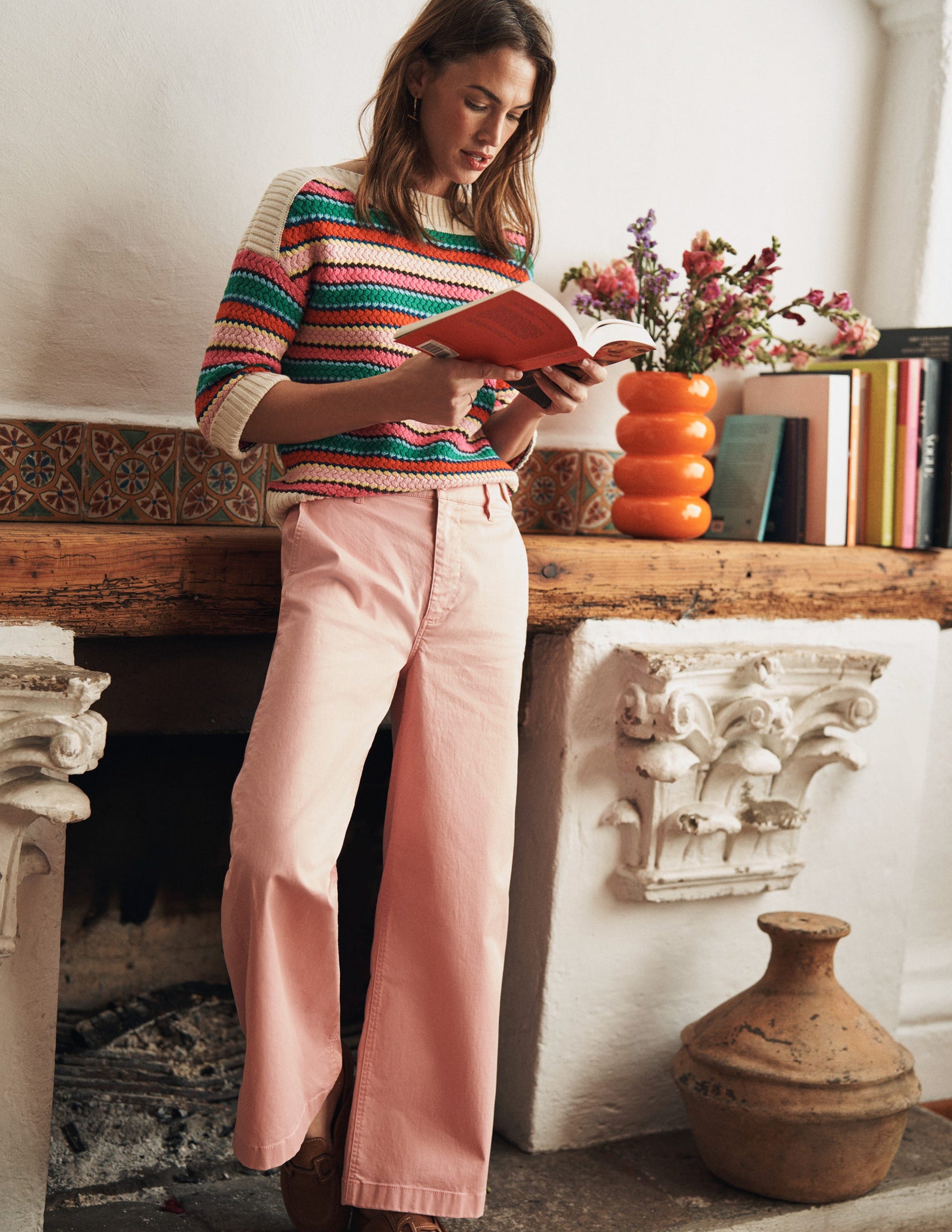 BARNSBURY WIDE LEG CHINO-Blush-5