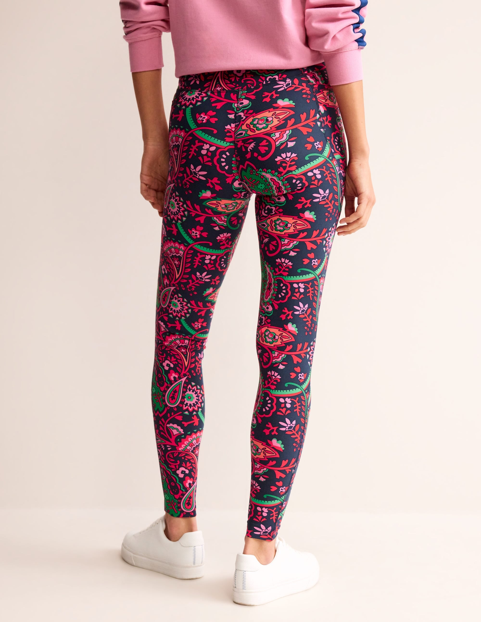 High Waist Pocket Leggings-French Navy, Fantastical - Image 3