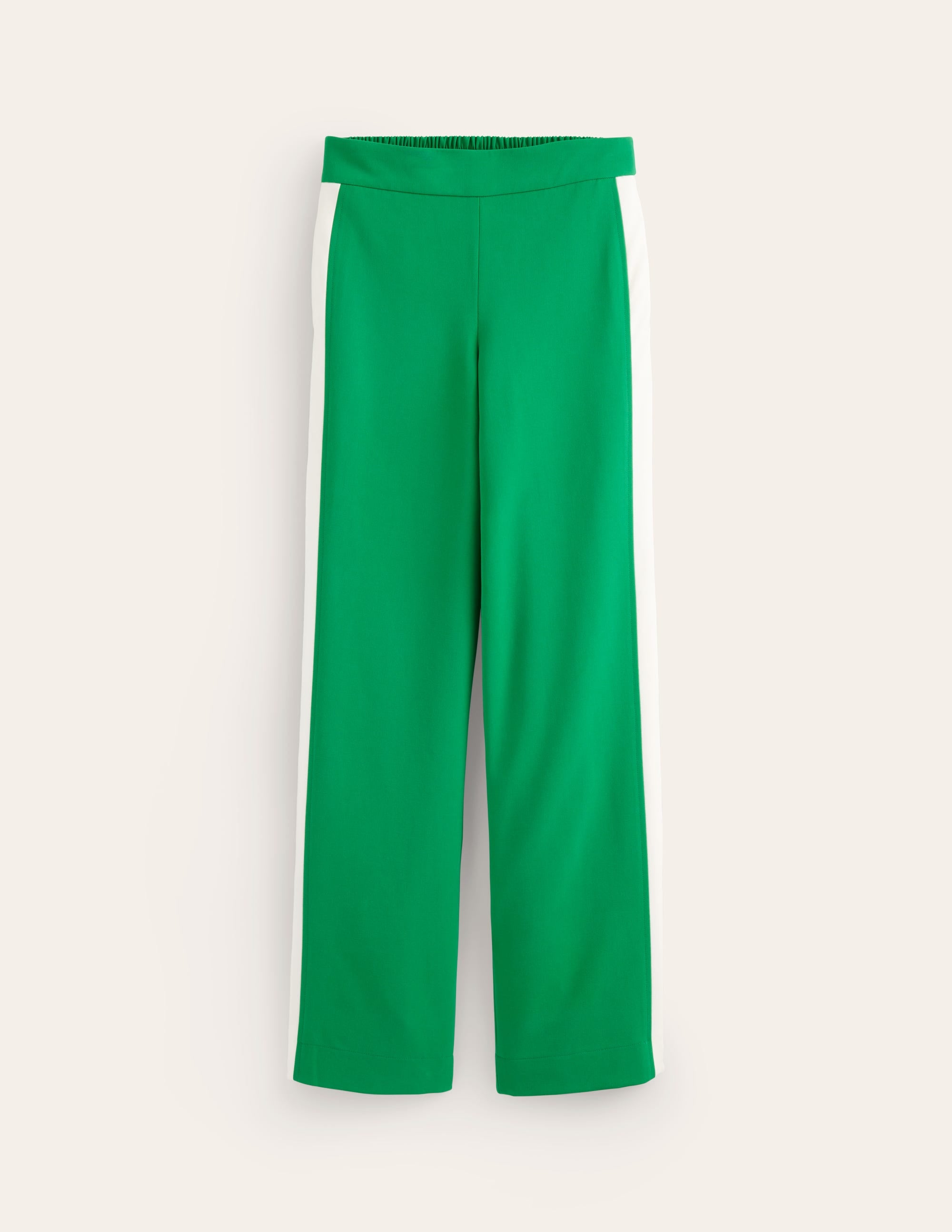 Pull On Side Stripe Trousers-Green Tambourine - Image 5