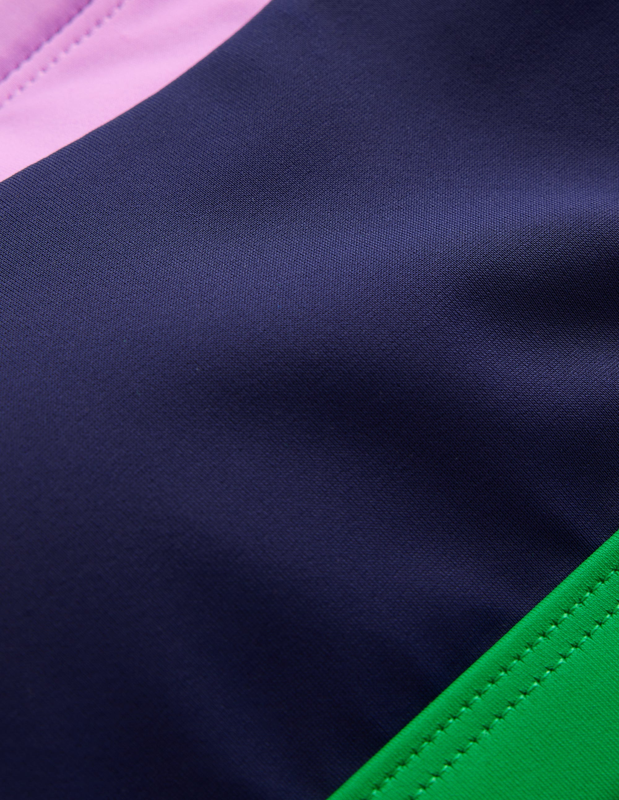 Santorini Bikini Top-Navy/ Green Colourblock - Image 6