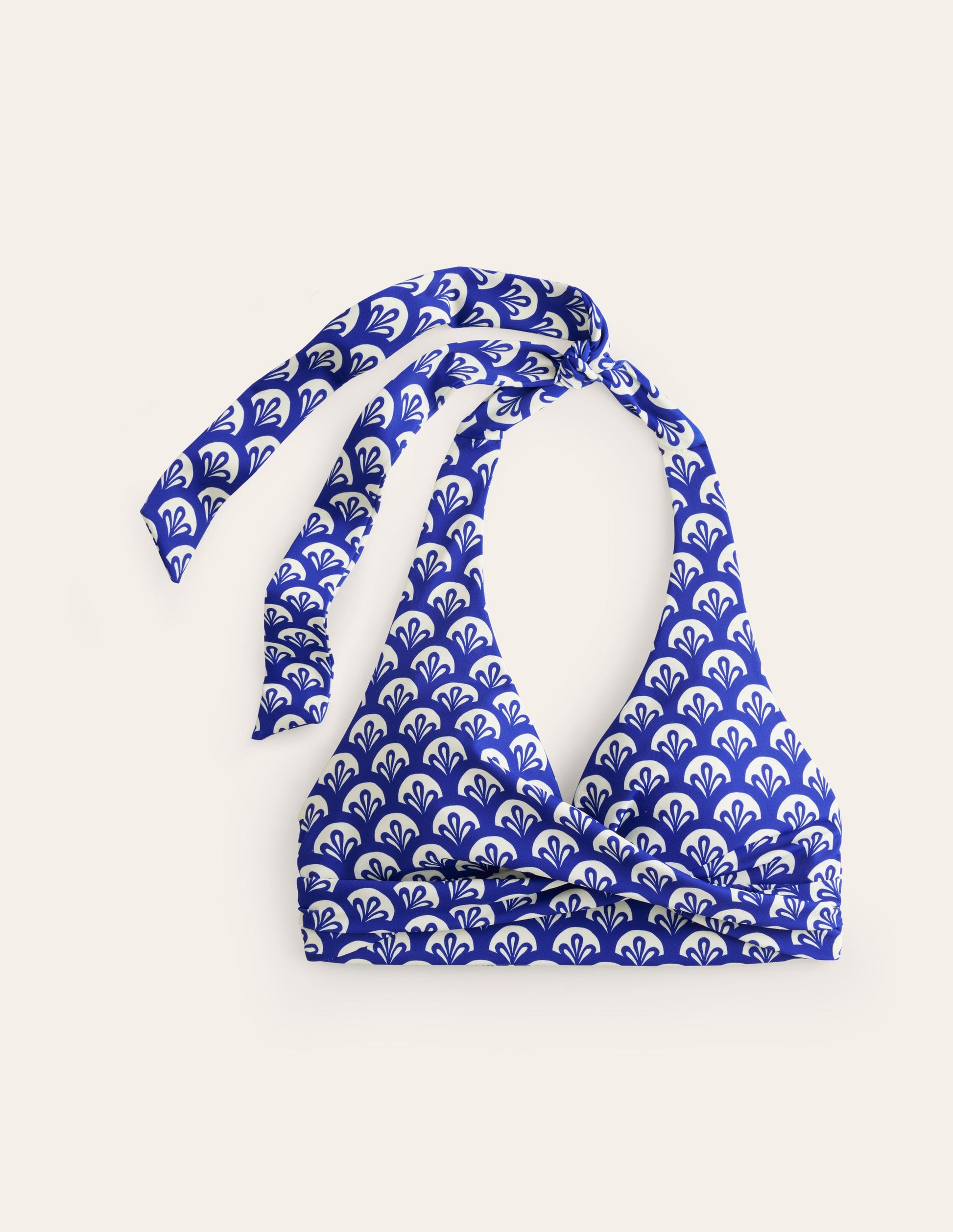 Levanzo Halter Bikini Top-Surf The Web, Foliage Geo-5