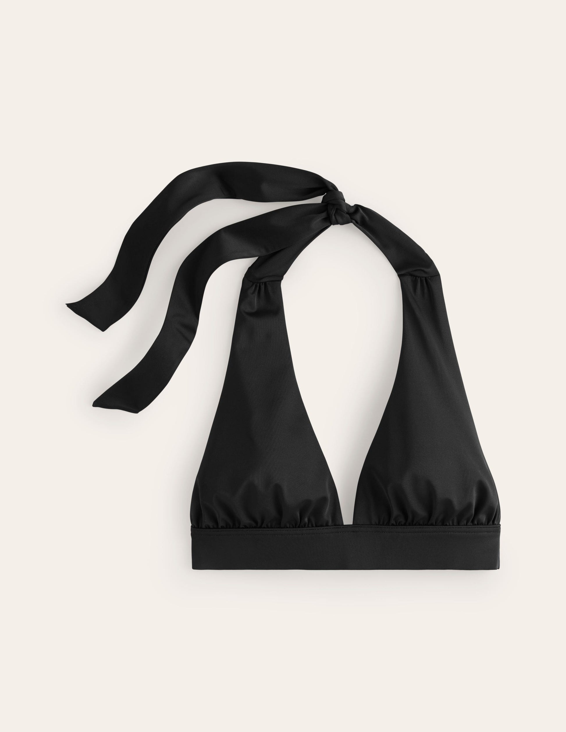Merano Deep V-neck Bikini Top-Black-5