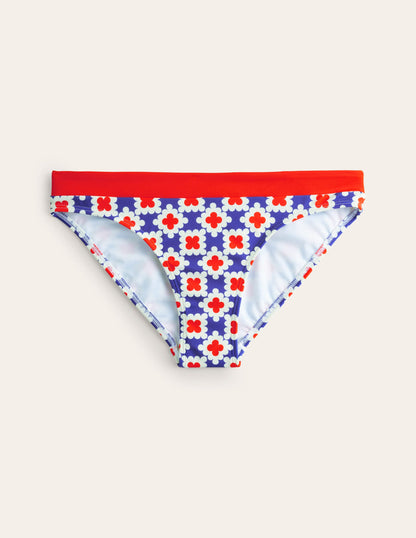 Ithaca Panel Bikini Bottoms-Surf the web, Abstract Tile