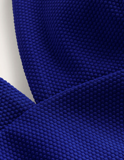Arezzo V-neck Panel Swimsuit-Surf The Web Blue Texture-6