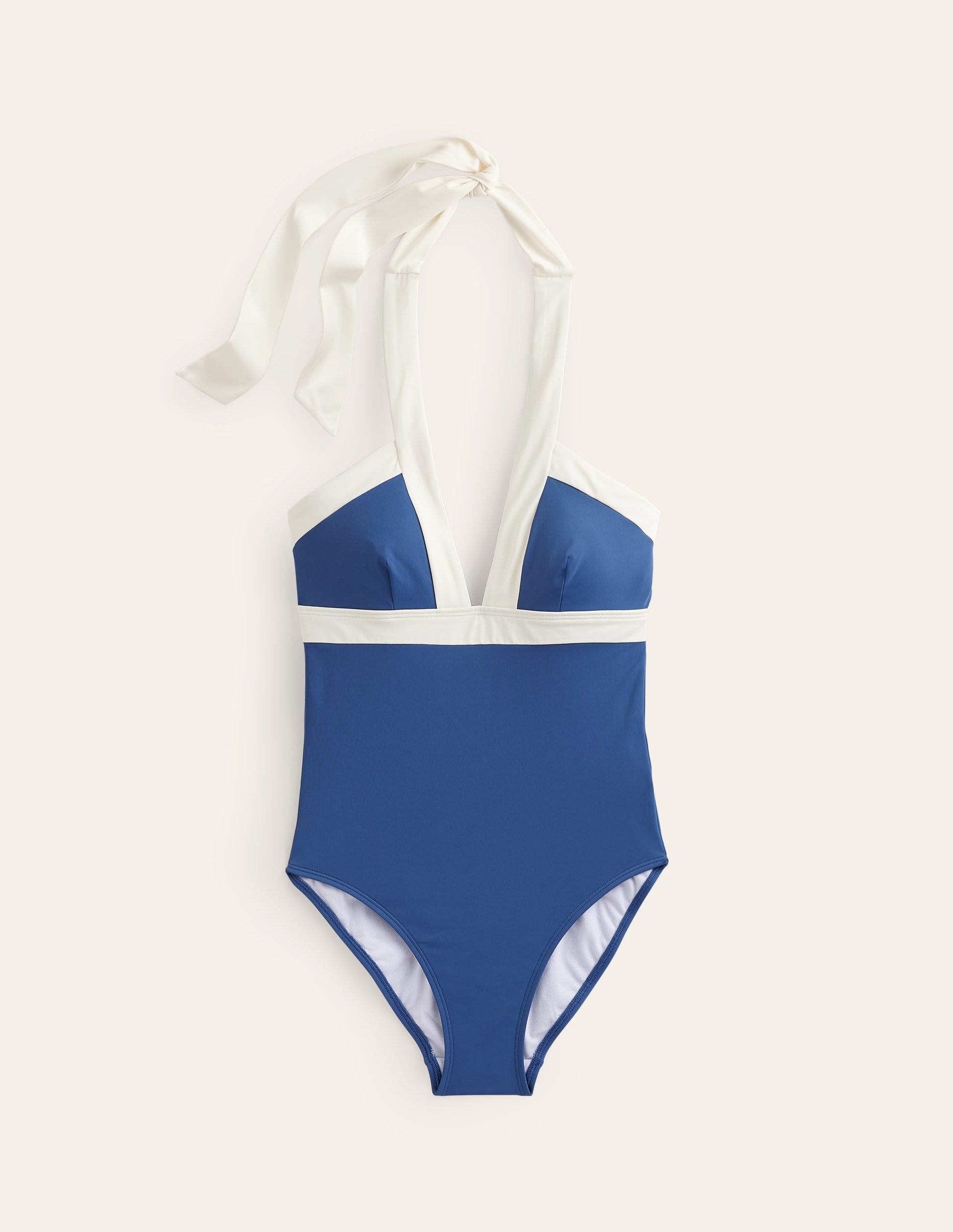 Ithaca Halter Swimsuit-Globe/ Ivory Colourblock-6