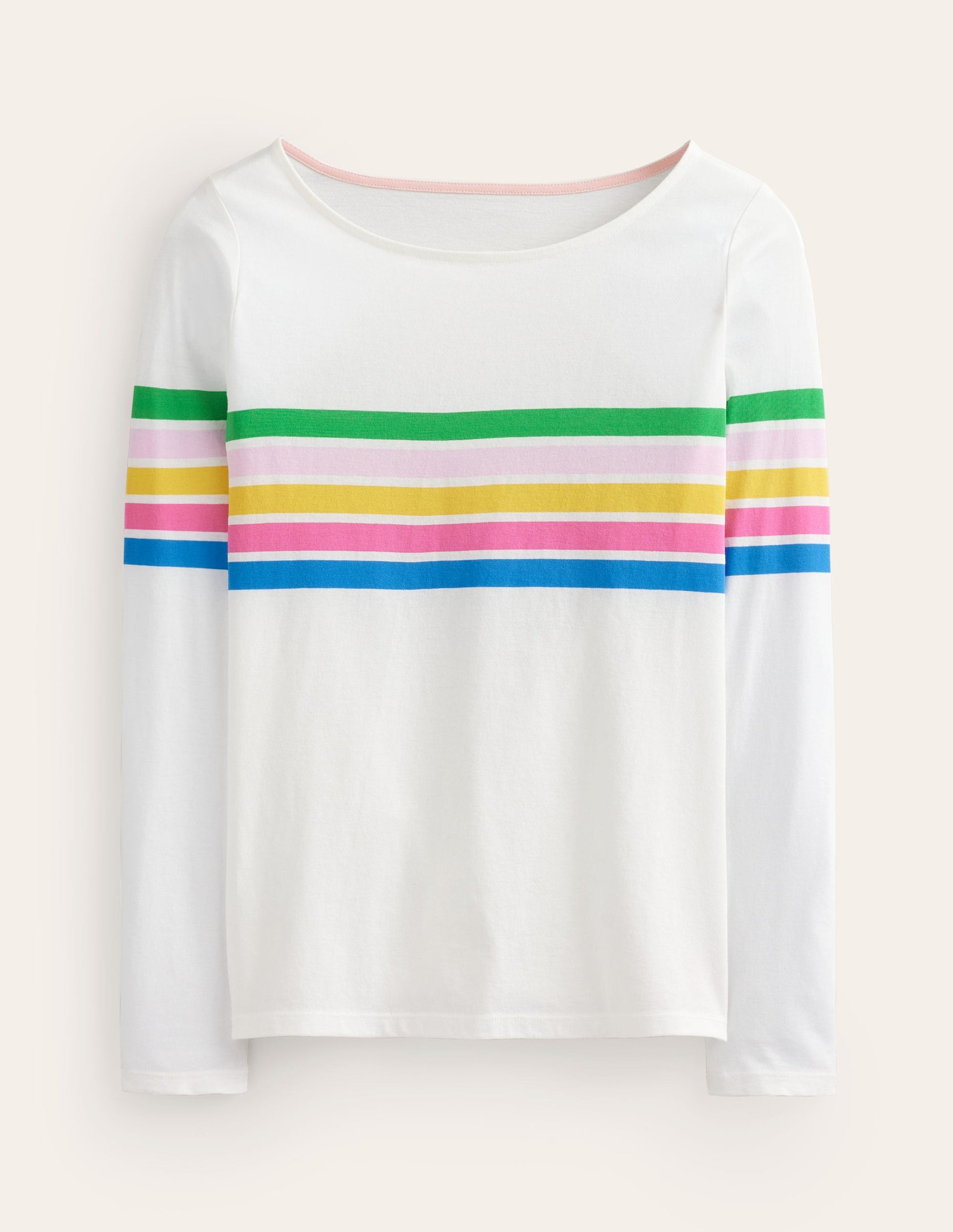 Ella Long Sleeve Breton-Ivory, Multi placement-6