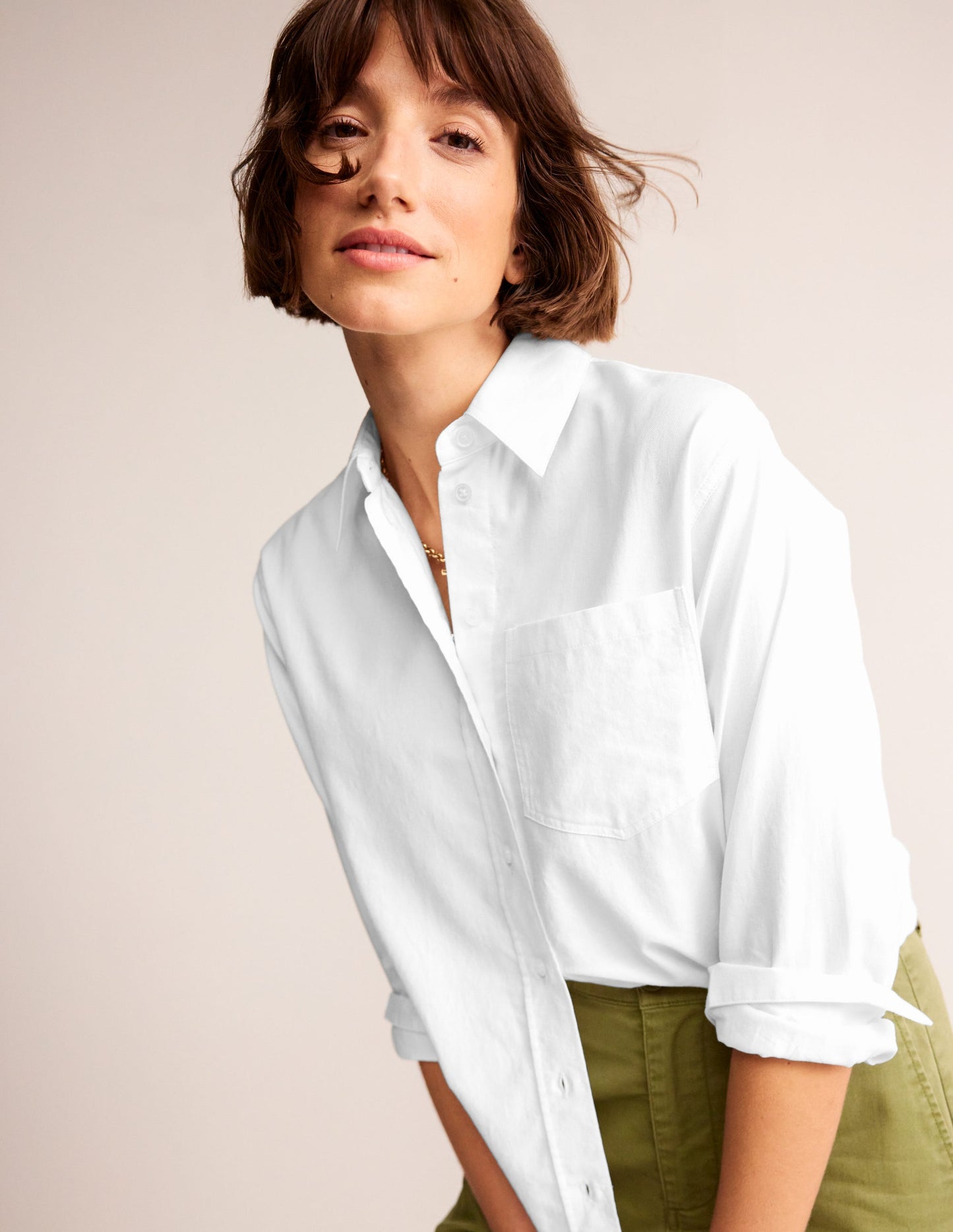 Connie Cotton Shirt-White