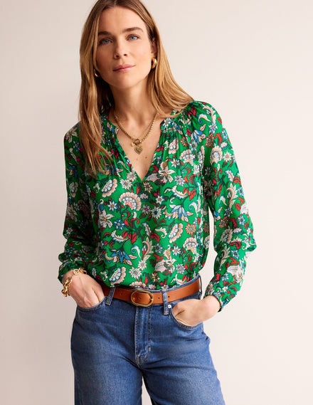 Grace Top-Green, Botanical Bunch
