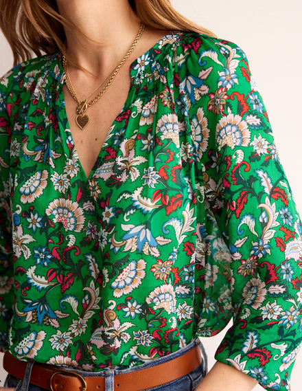 Grace Top-Green, Botanical Bunch