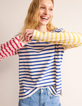Sophie Hotch Potch Breton Top-Ivory, Multi Hotch Stripe