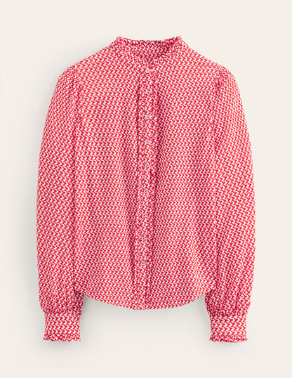 Caroline Jersey Shirt-Flame Scarlet, Arc Geo-5