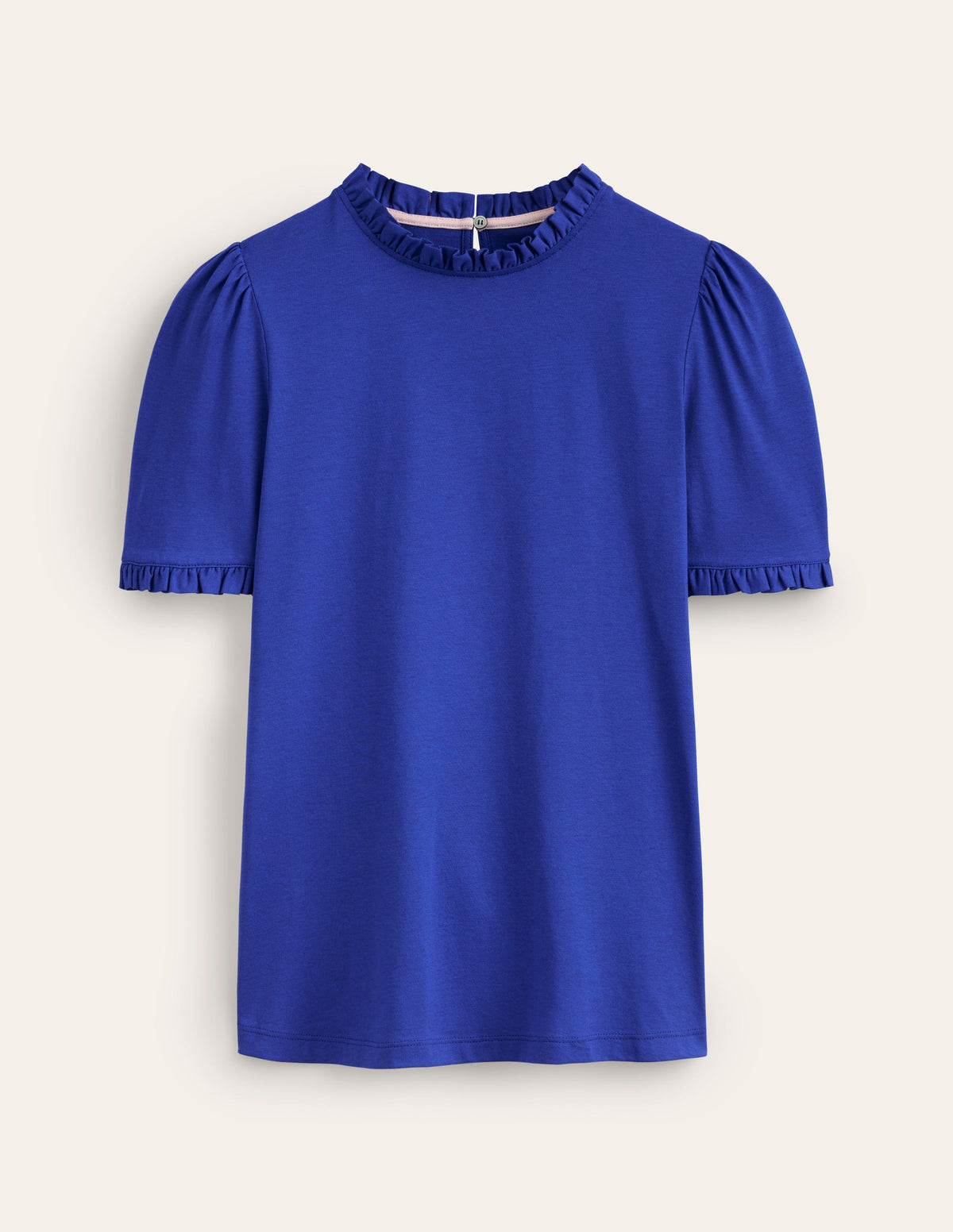 Supersoft Frill Detail T-shirt-Surf the Web - Image 5