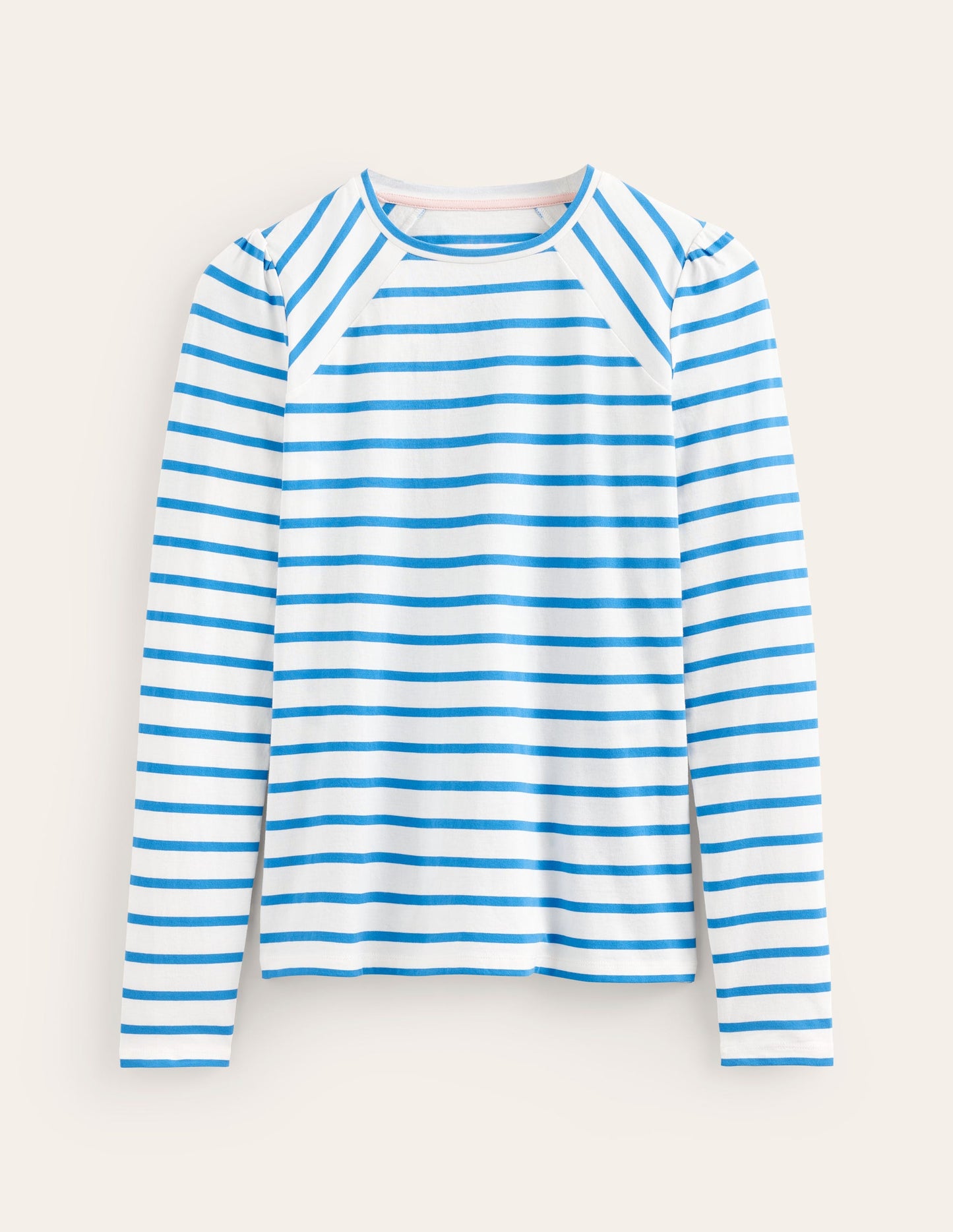 Arabella Stripe T-Shirt-Brilliant Blue