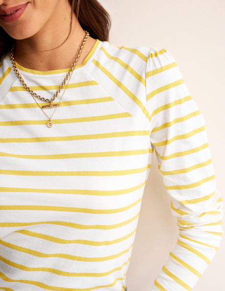 Arabella Stripe T-Shirt-Passion Fruit
