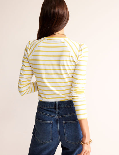 Arabella Stripe T-Shirt-Passion Fruit-3