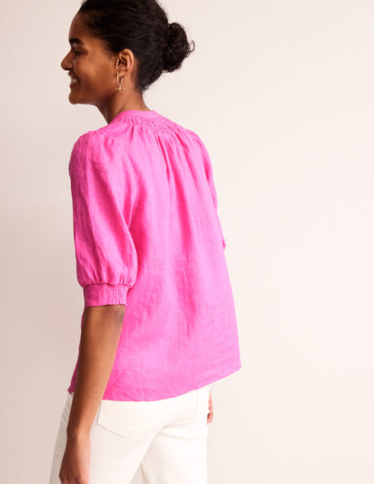 Ada Linen Top-Pop Pansy-3