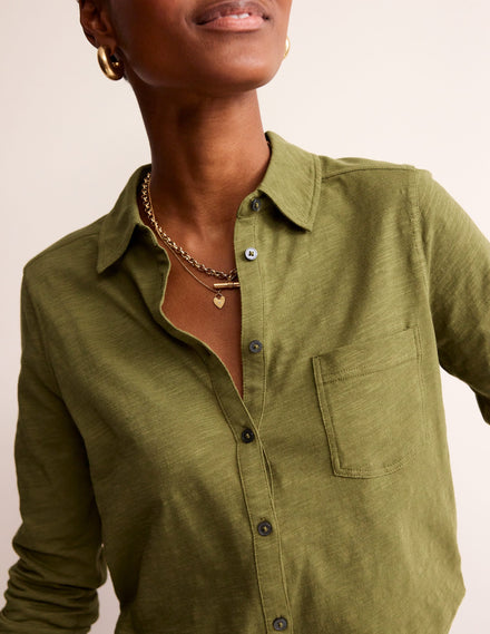 Amelia Jersey Shirt-Mayfly