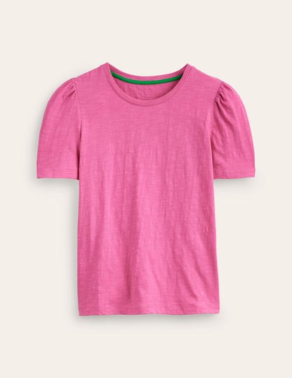 Cotton Puff Sleeve T-Shirt-Sangria Sunset-6