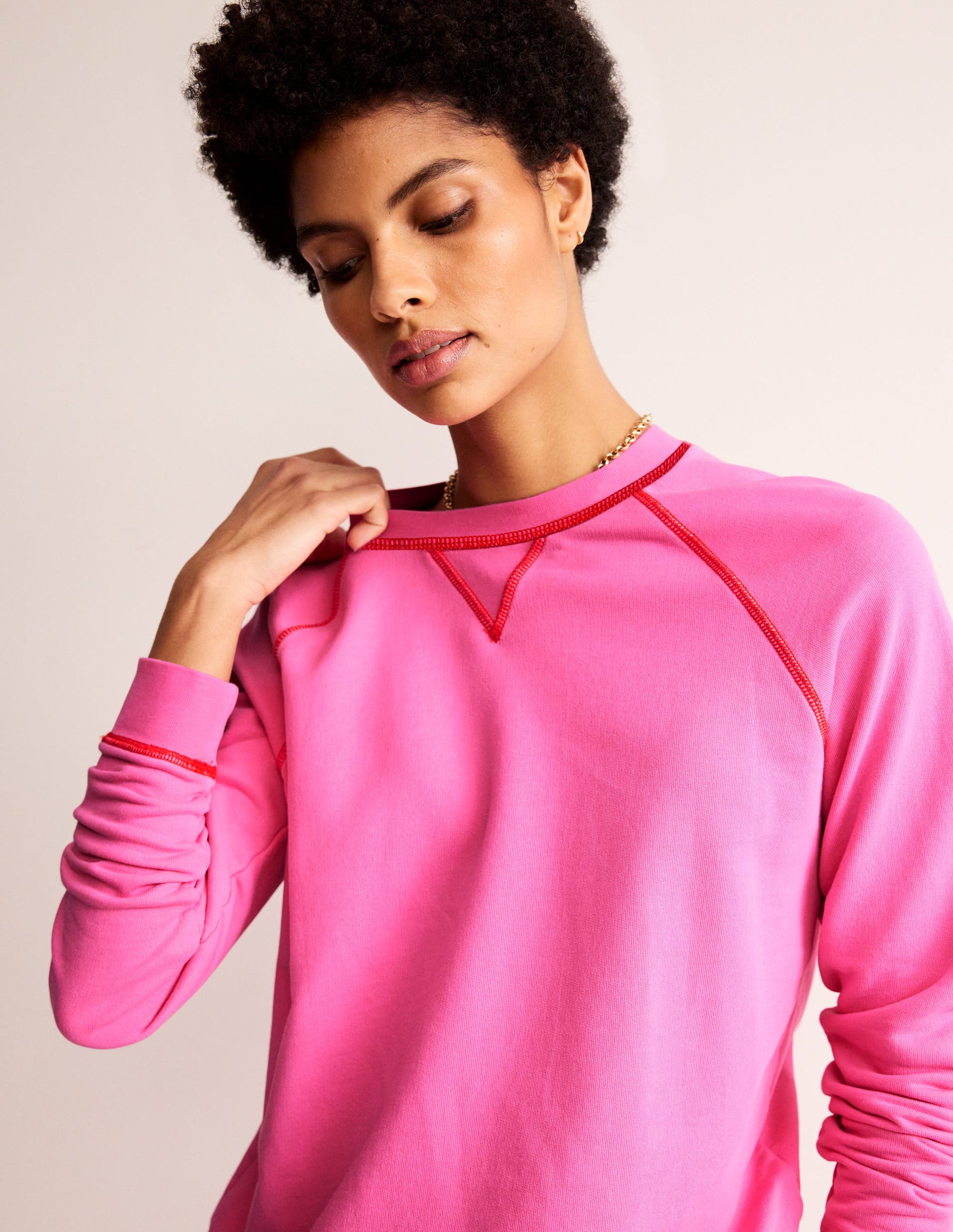 Washed Raglan Sweatshirt-Sangria Sunset-1