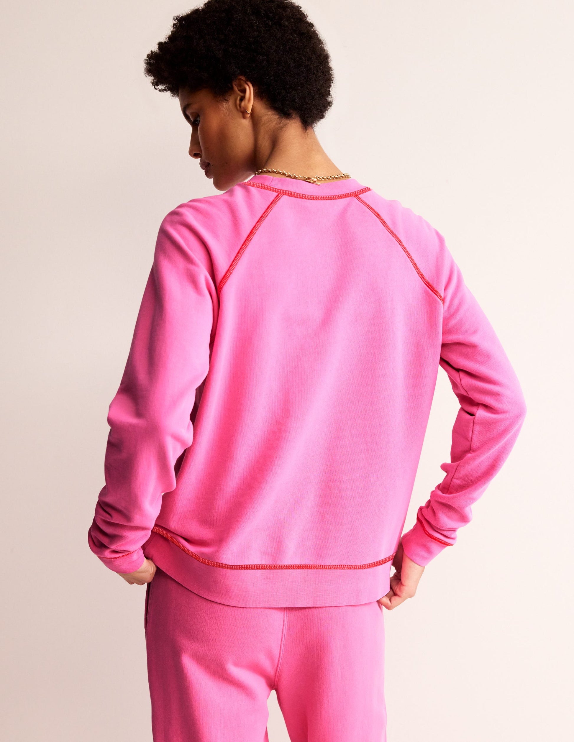 Washed Raglan Sweatshirt-Sangria Sunset-3