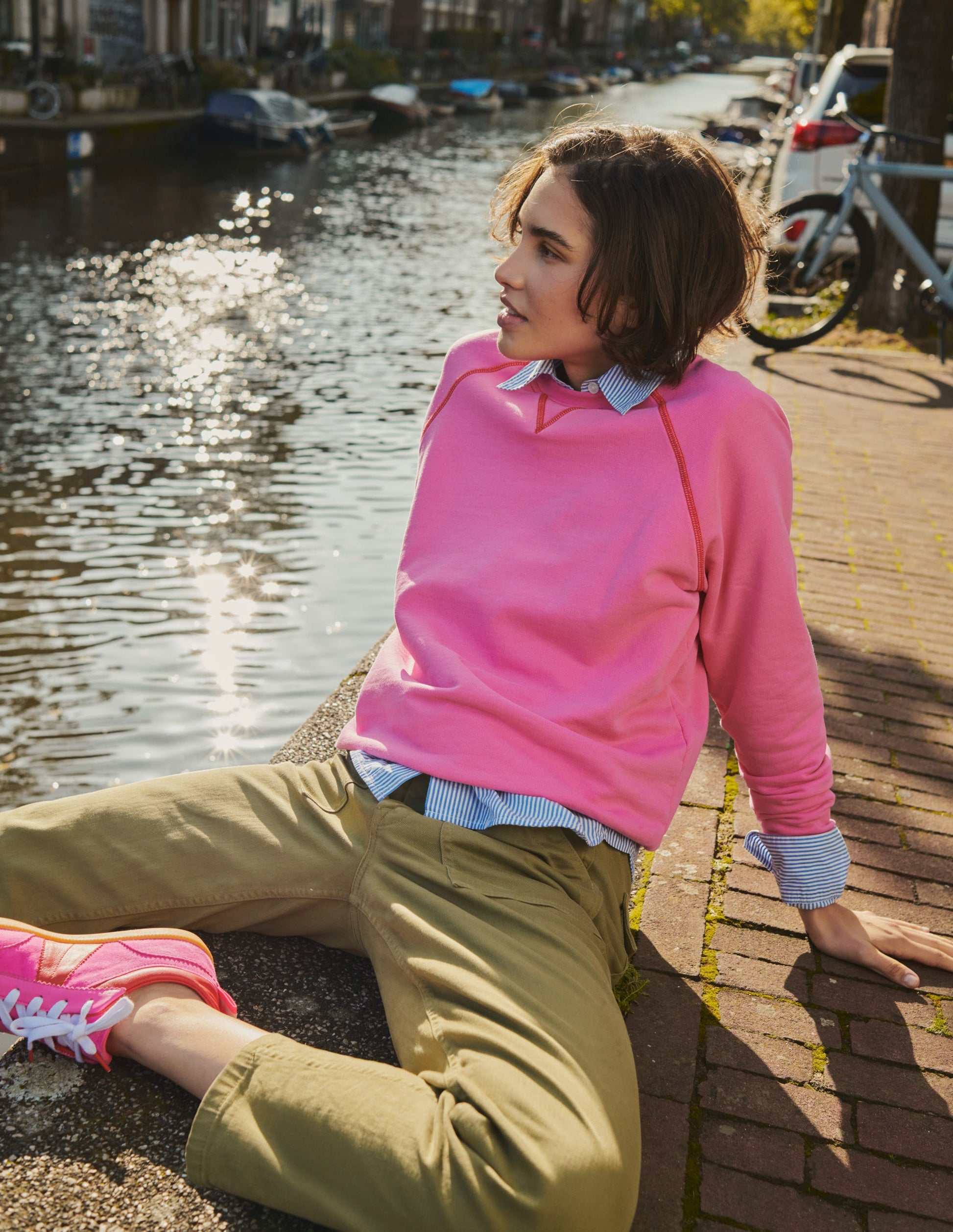Washed Raglan Sweatshirt-Sangria Sunset-5