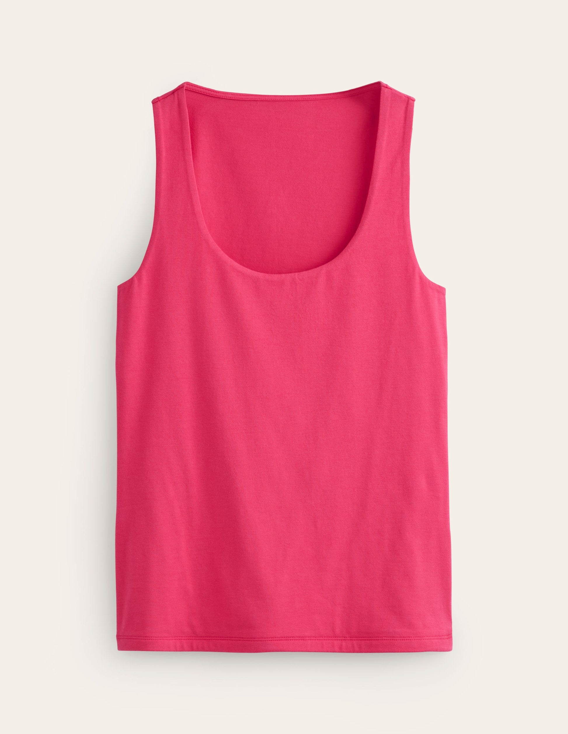 Double Layer Scoop Neck Vest-Rethink Pink-5