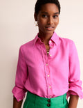 Sienna Linen Shirt-Pop Pansy