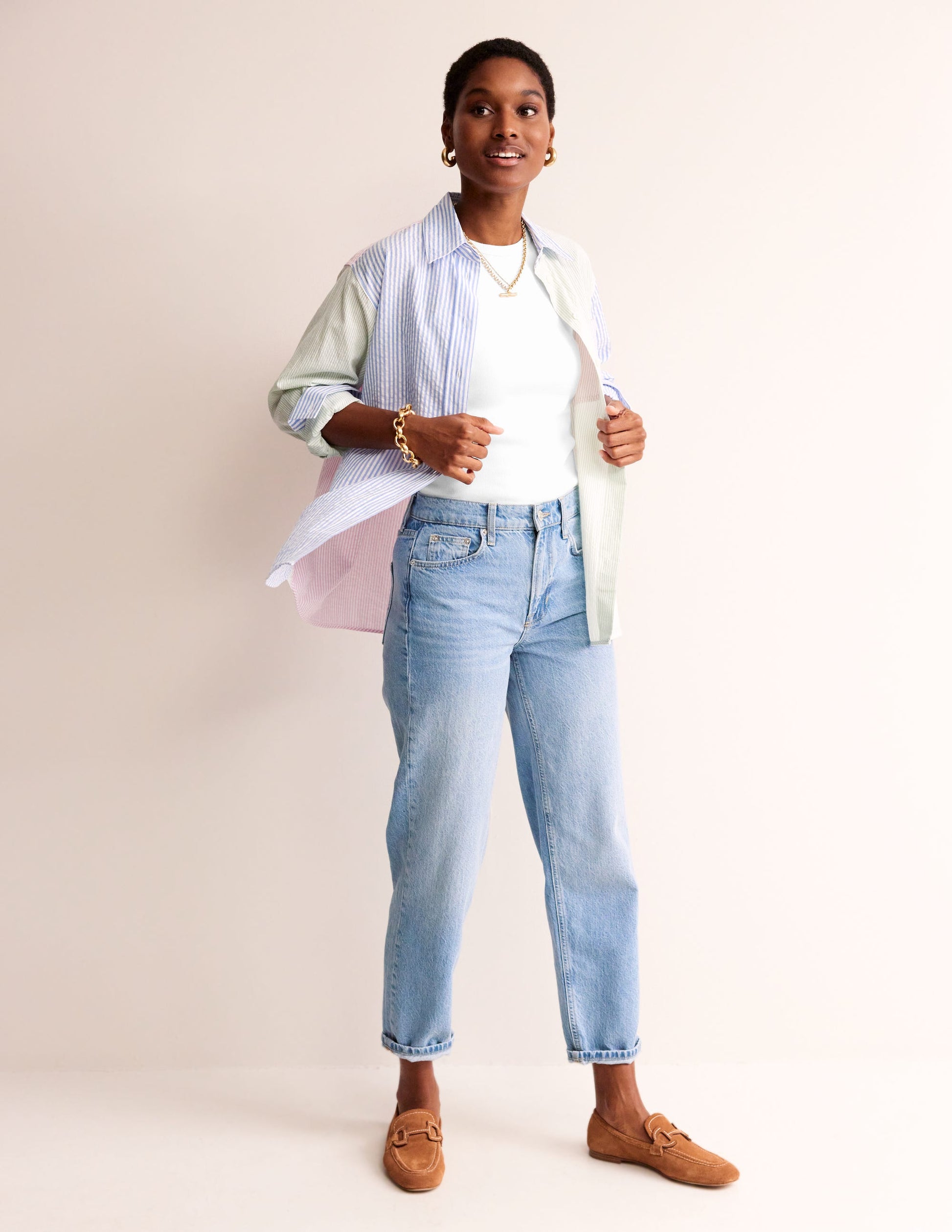 Ribbed Racer Vest-White-4