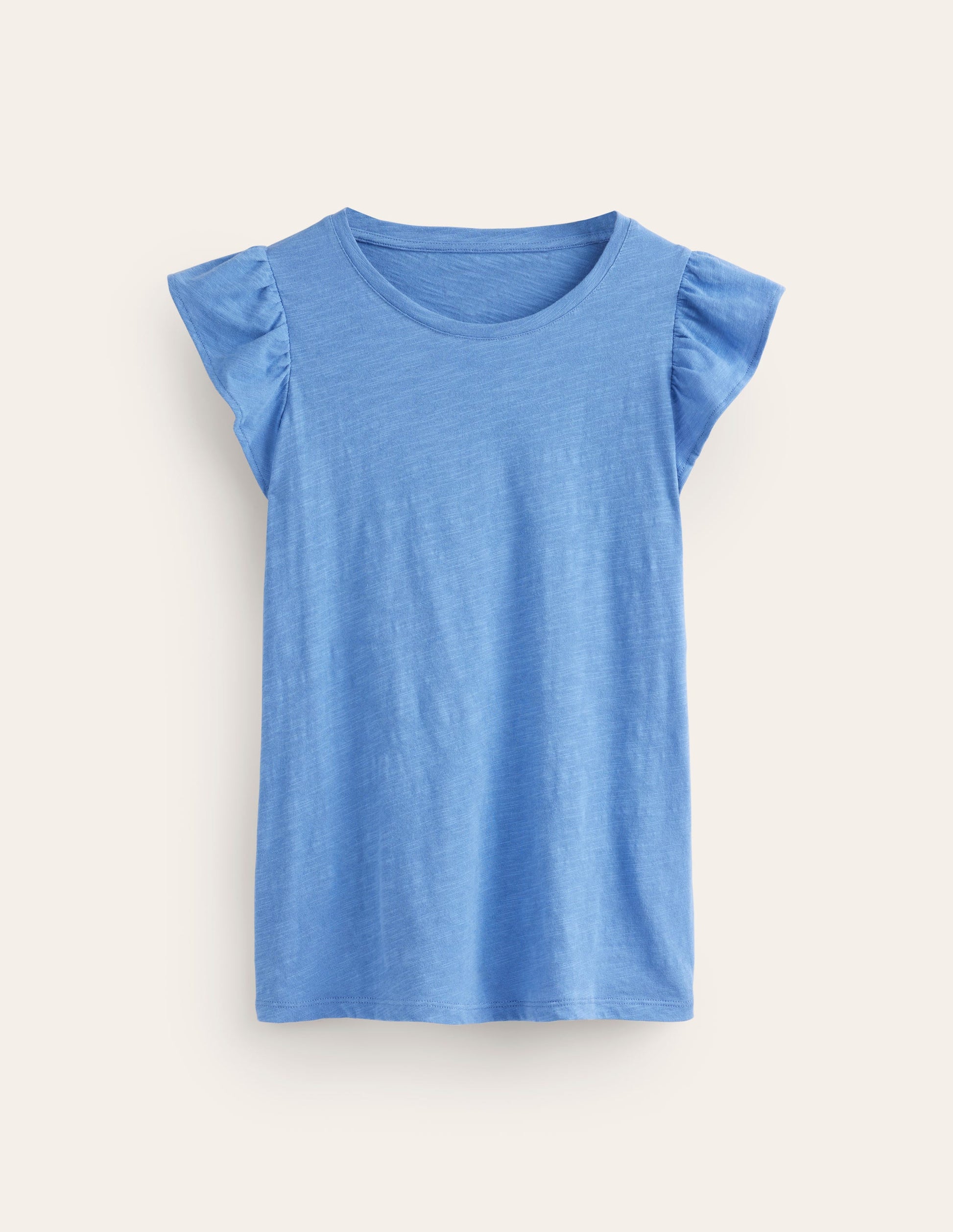 Cotton Flutter Top-Ebb and Flow Blue-6