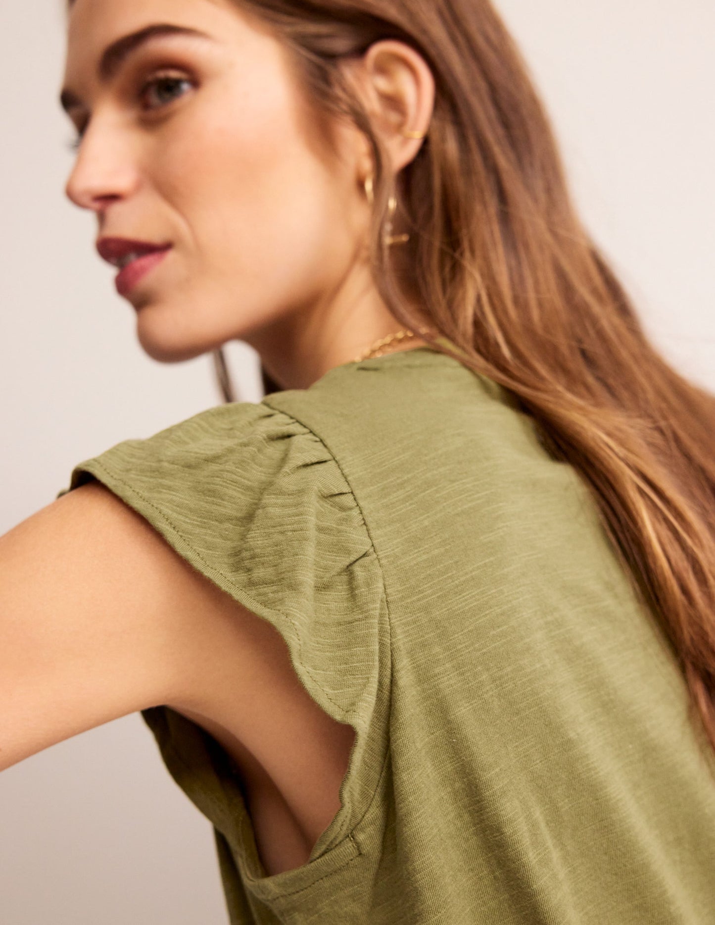 Cotton Flutter Top-Mayfly