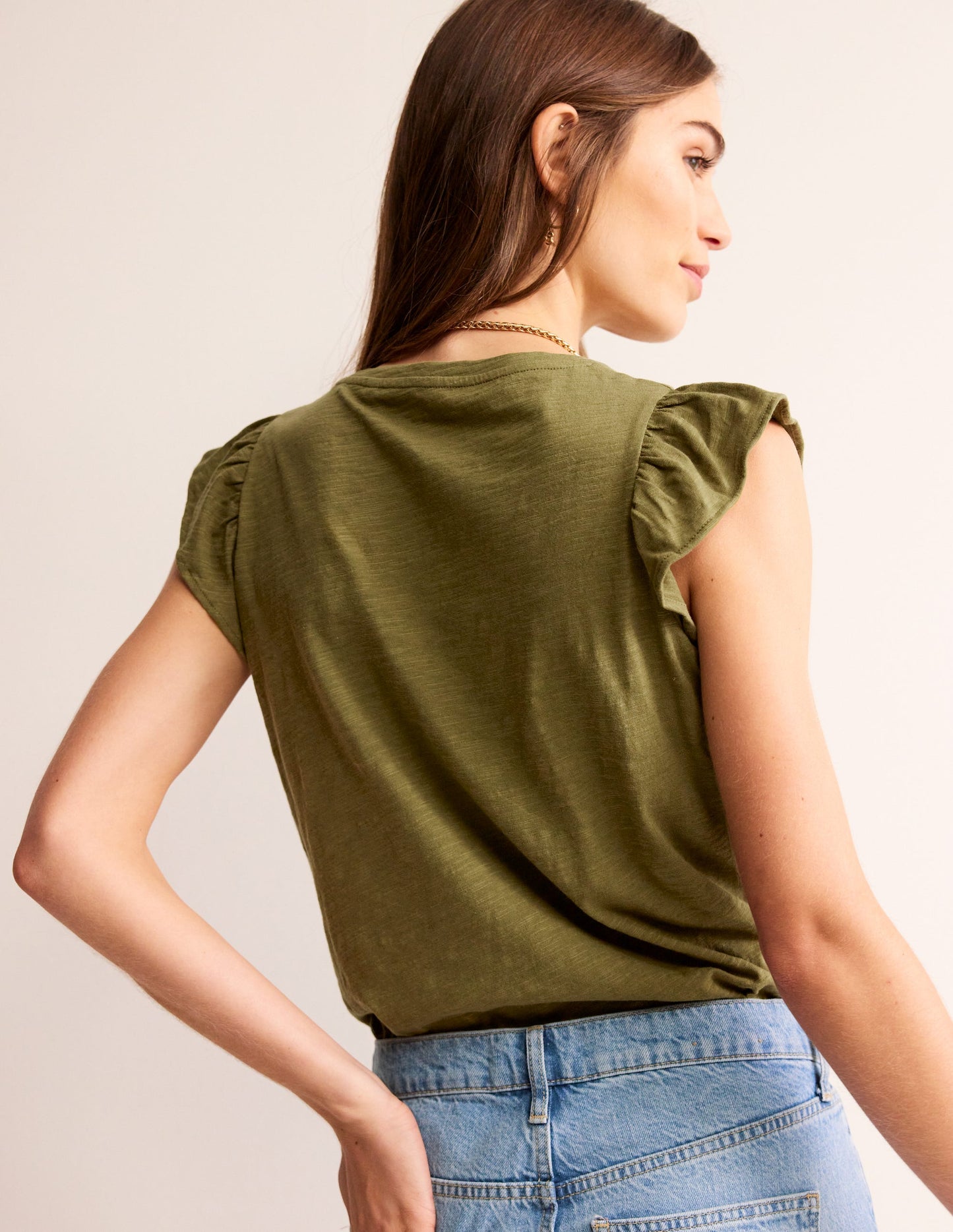 Cotton Flutter Top-Mayfly