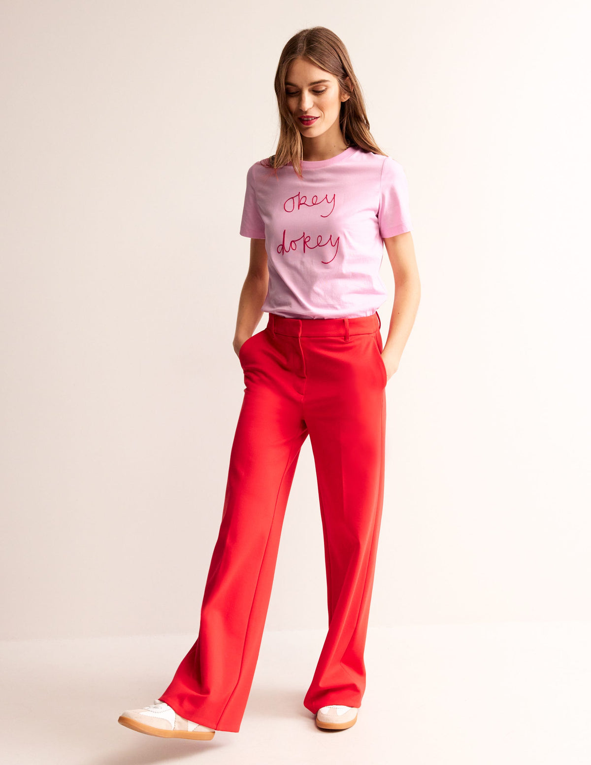Rosa Embroidered T-Shirt-Sweet Lilac, Okey Dokey - Image 4