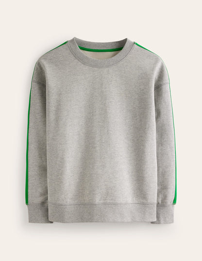Drop Shoulder Sweatshirt-Grey Neon Stripe-5