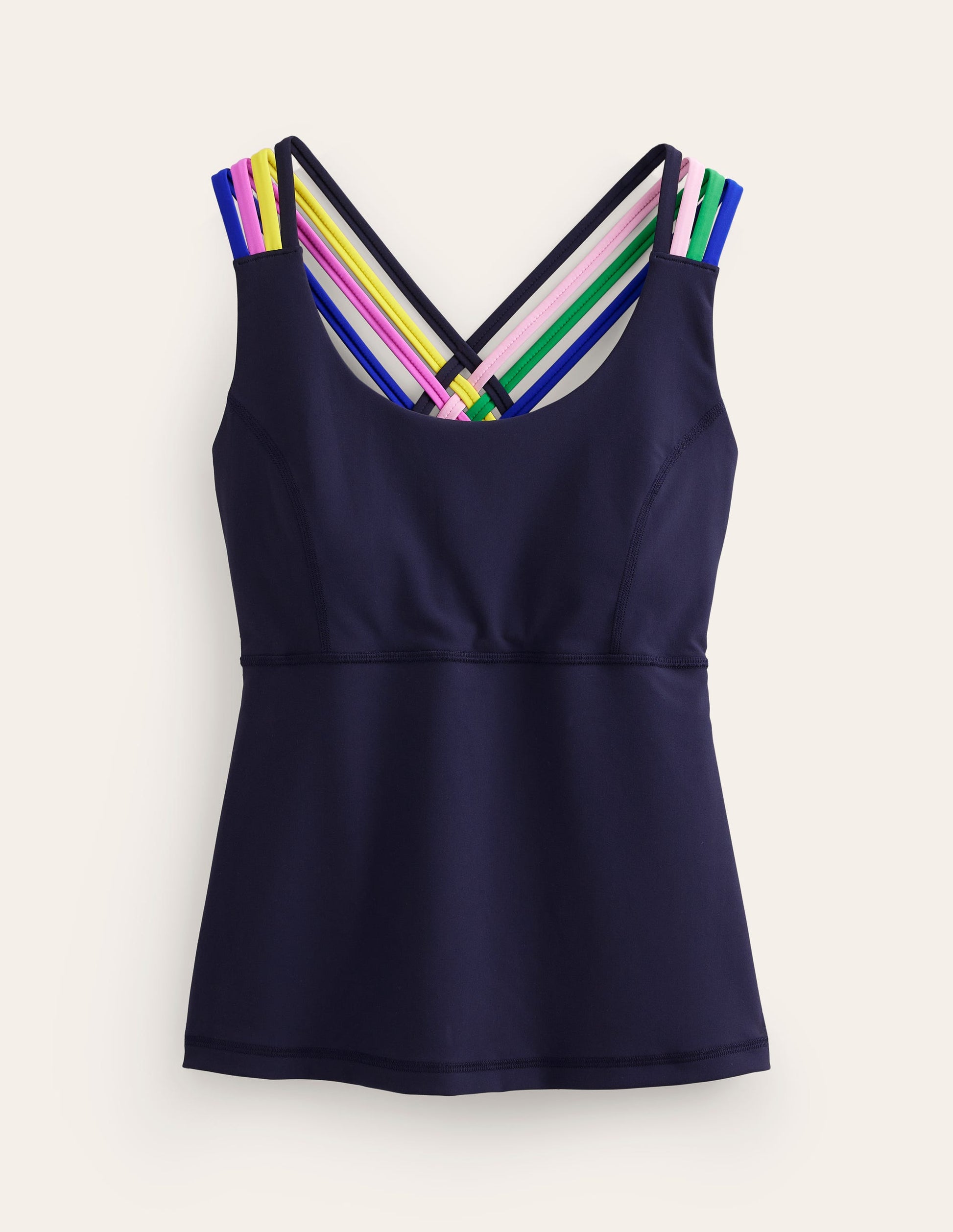 Cross Back Active Vest-Navy, Multi-5