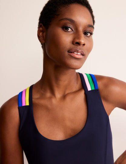 Cross Back Active Vest-Navy, Multi-1