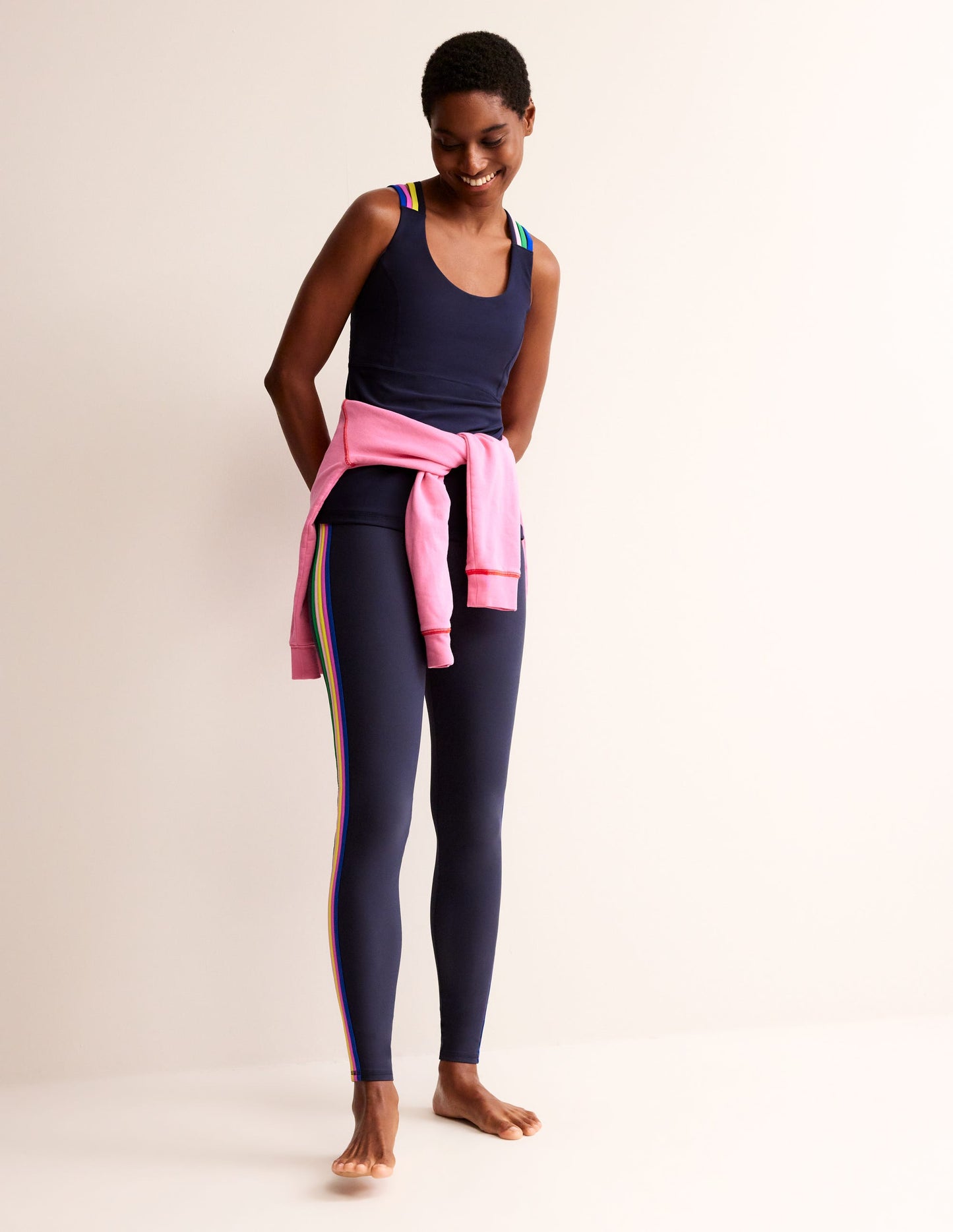 Cross Back Active Vest-Navy, Multi