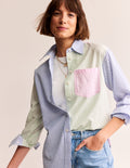 Connie Seersucker Shirt-Hotch Multi
