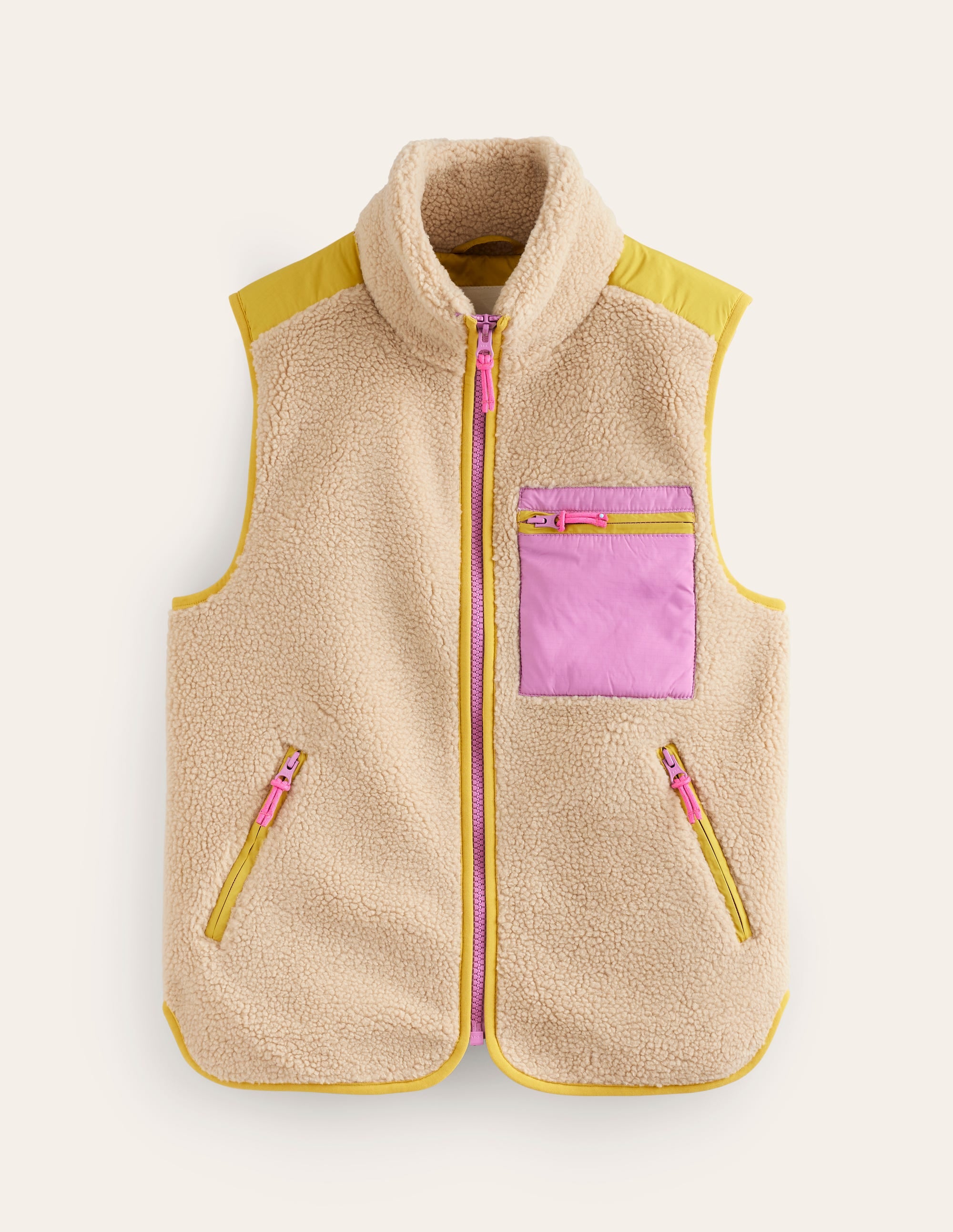 Borg Gilet-Mulberry, Antique Moss - Image 5