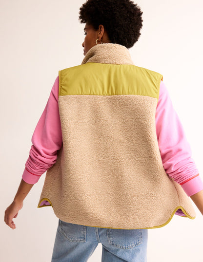 Borg Gilet-Mulberry, Antique Moss-4