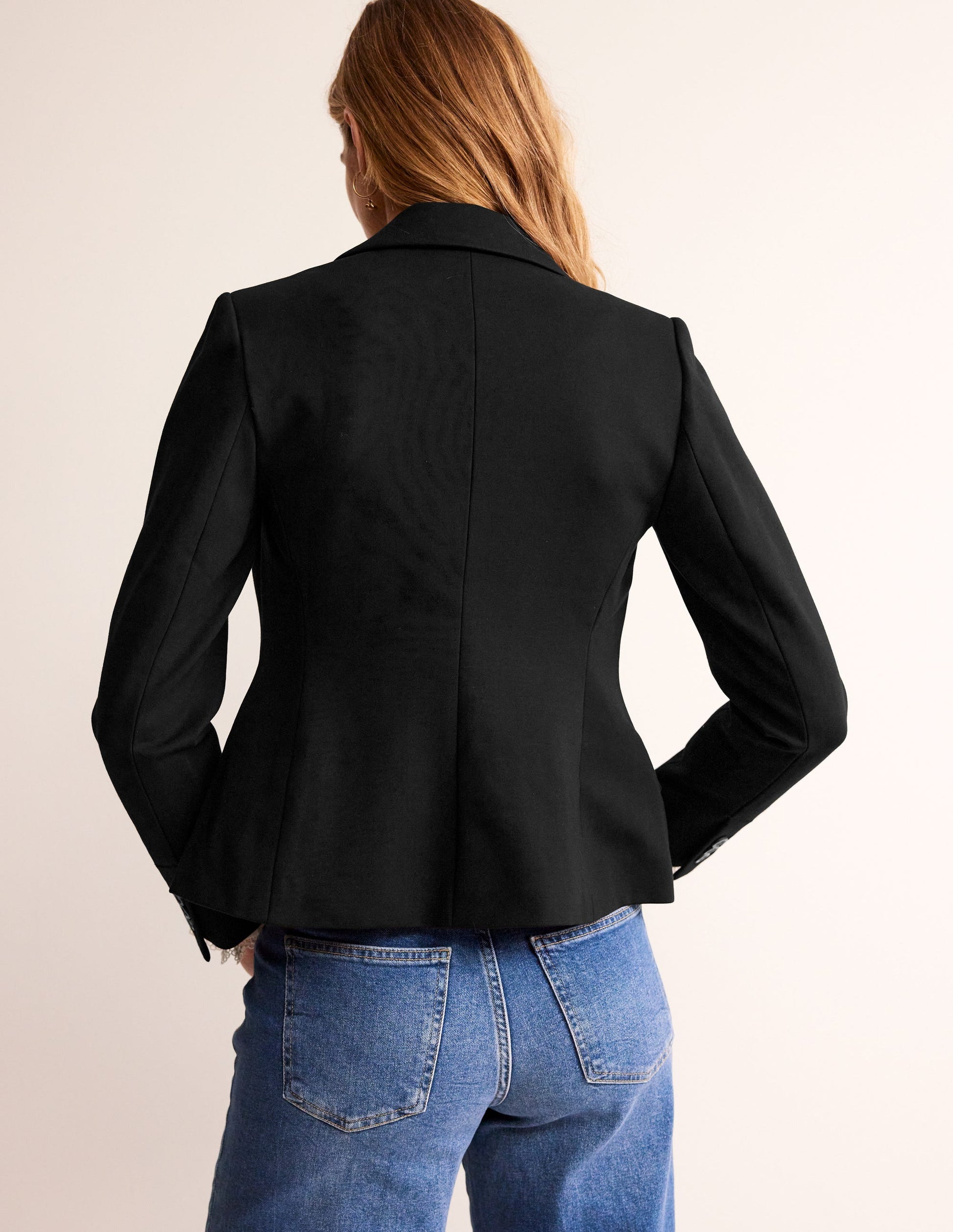 Canonbury Ponte Blazer-Black-3
