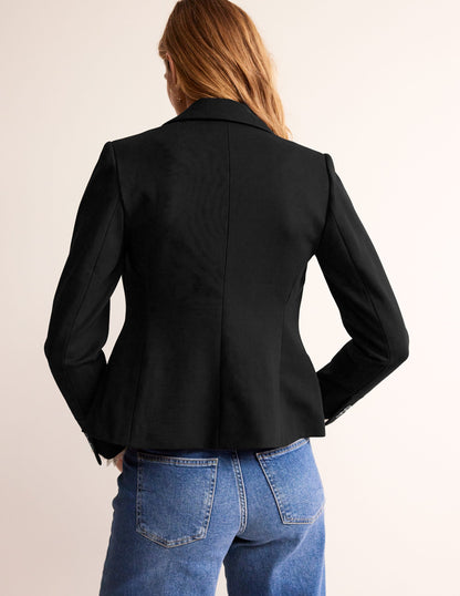 Canonbury Ponte Blazer-Black-3