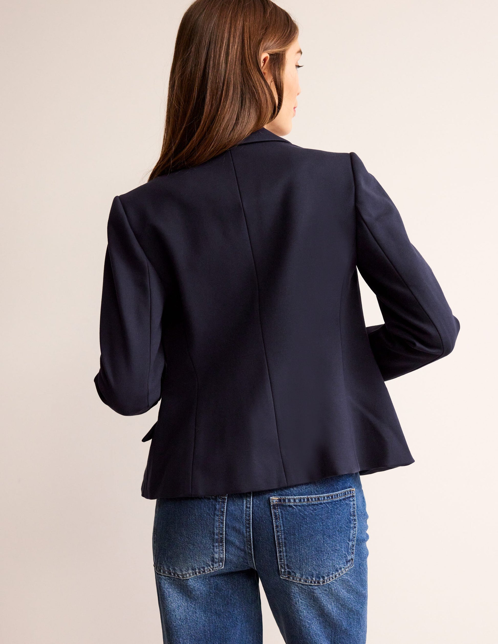 Canonbury Ponte Blazer-Navy-3
