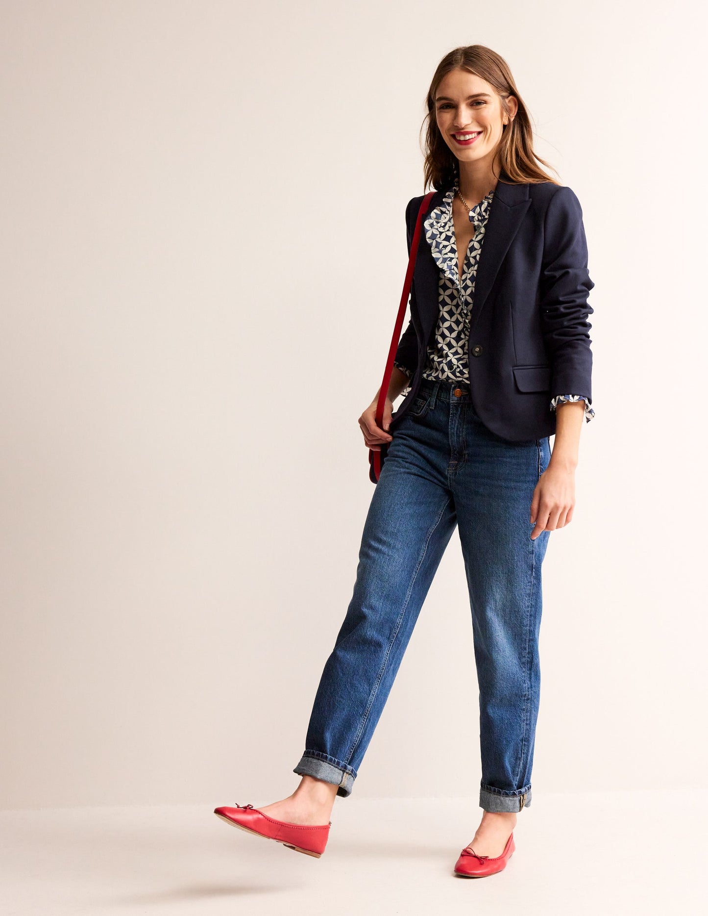 Canonbury Ponte Blazer-Navy