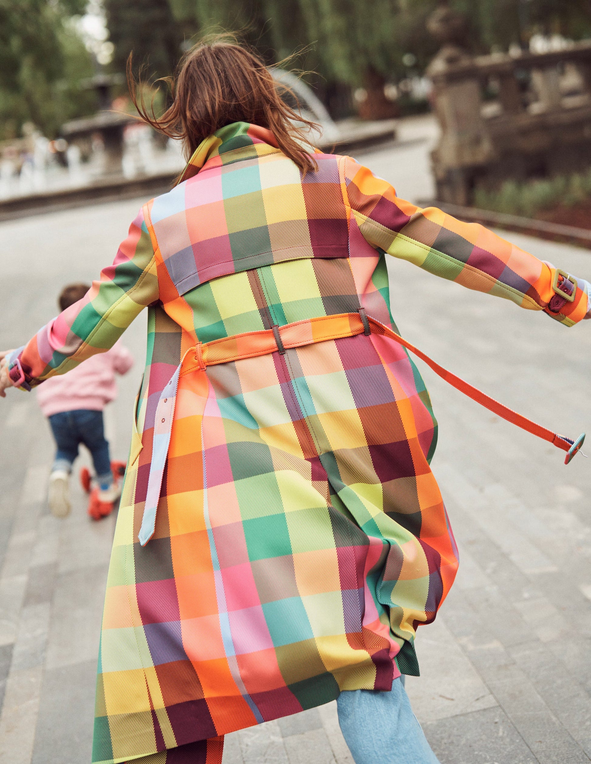 Neon Belted Trench Coat-Check-6