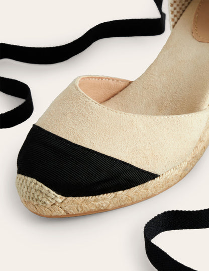 Cassie Espadrille Wedge-Oatmeal/ Black-4