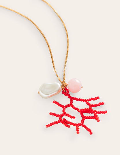 Cluster Hoop Pendant-Pink-3