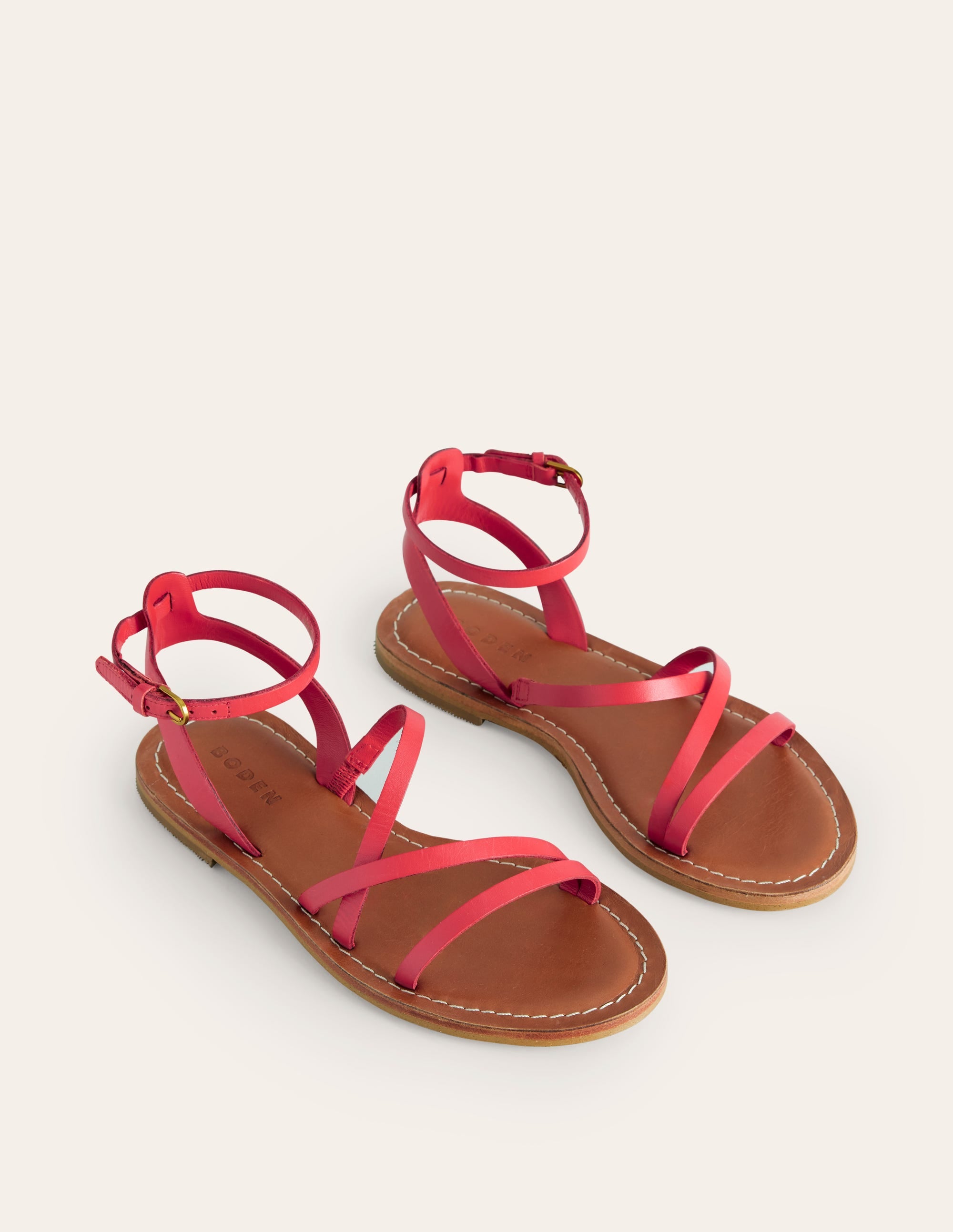 Everyday Flat Sandals-Post Box Red - Image 3