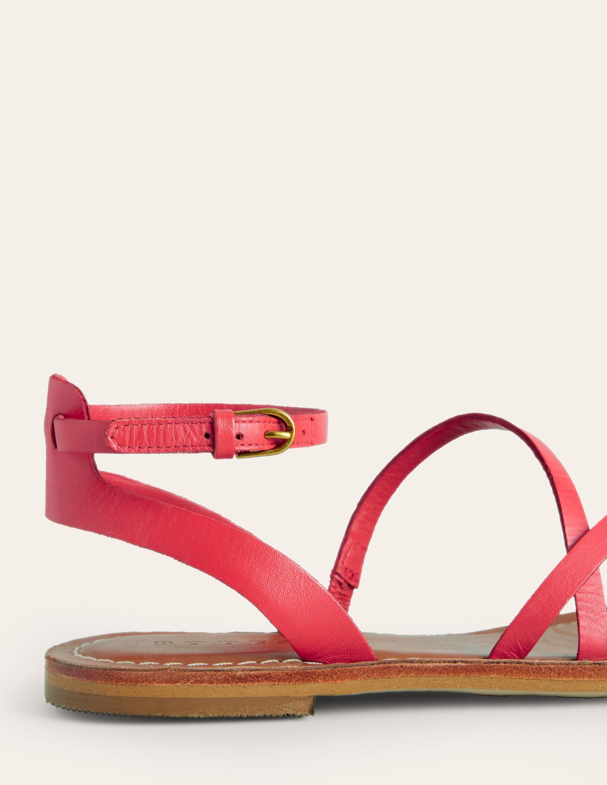 Everyday Flat Sandals-Post Box Red-4